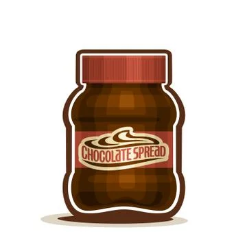 Vector jar for Chocolate Spread Stock Illustration
