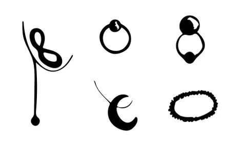 Vector jewelry accessories Stock Illustration