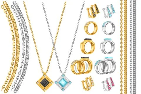 Vector Jewelry Set イラスト素材