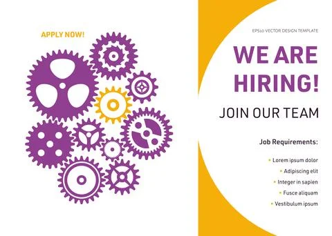 Vector join our team banner design template Stock-Illustration