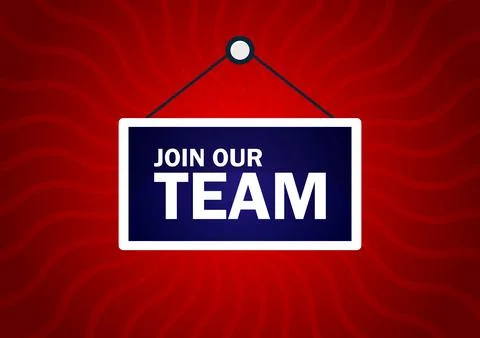 Vector join our team sign イラスト素材