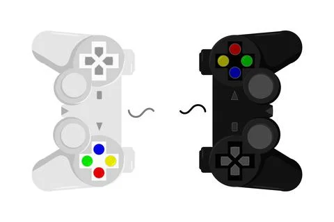 Vector Joystick game controller. Gamepad Vector Illustration. Video Game Stic Stock Illustration