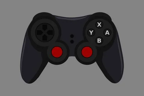 Vector Joystick game controller. Gamepad Vector Illustration. Video Game Stic Illustrazione stock