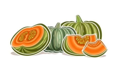 Vector Kabocha Logo Stock Illustration