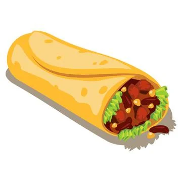Vector of kathi roll Ilustración de archivo
