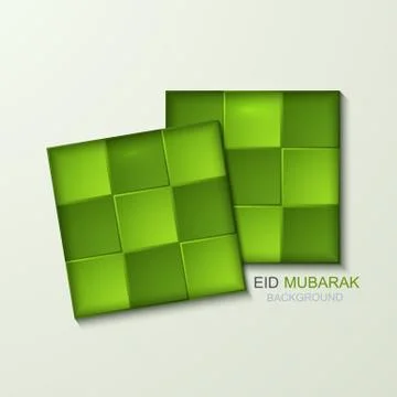 Vector ketupat element design Stock Illustration