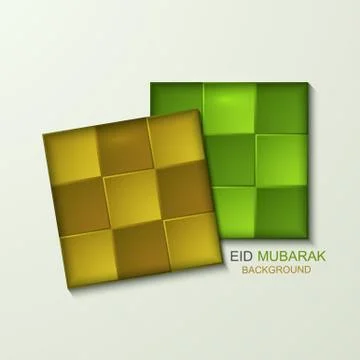 Vector ketupat element design Stock Illustration