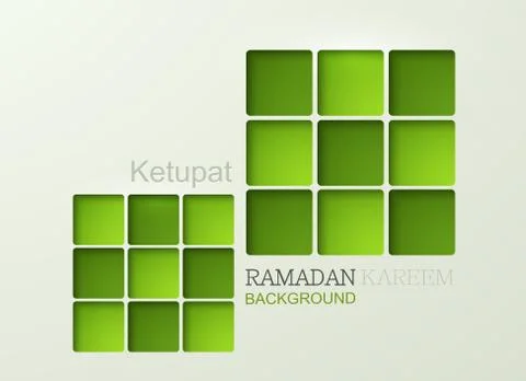 Vector ketupat element design. イラスト素材