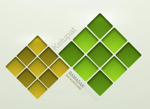 Vector ketupat element design. イラスト素材