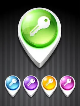 Vector key icon Stock Illustration
