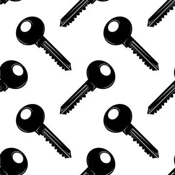 Vector key icon isolated on white background. Key icon. Lock or unlock sign.  Ilustración de archivo