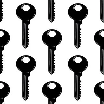 Vector key icon isolated on white background. Key icon. Lock or unlock sign.  Ilustración de archivo