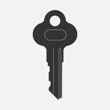 Vector Key icon on white background Stock Illustration