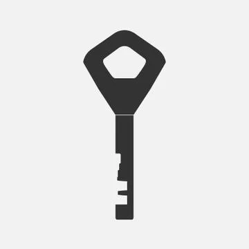 Vector Key icon on white background Stock Illustration
