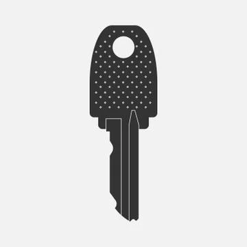 Vector Key icon on white background Stock Illustration