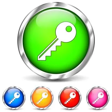 Vector key icons Stock Illustration