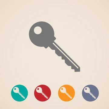 Vector key icons Stock Illustration