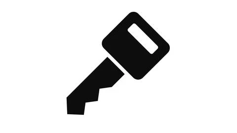 Vector key with white background Illustrazione stock