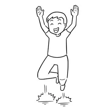 Vector of kid celebrating Stock Illustration