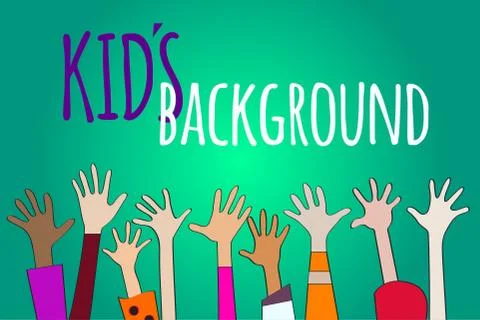 Vector kids background Stock Illustration