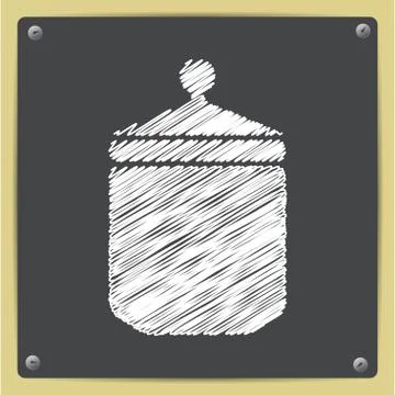 Vector kitchen bottle template Stock Illustration