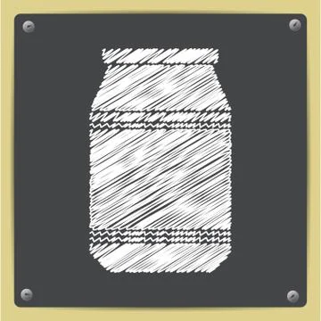 Vector kitchen bottle template Stock Illustration