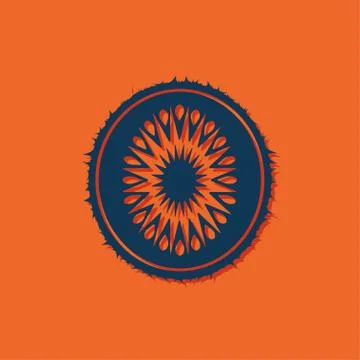 Vector kiwi icon Stock Illustration