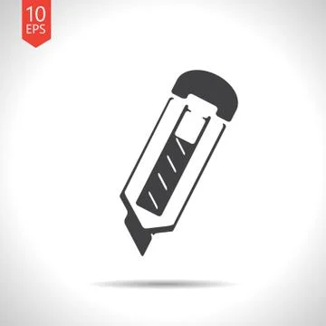 Vector knife icon. Eps10 Stock Illustration