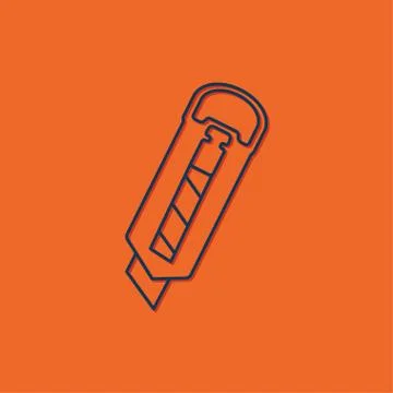 Vector knife icon Stock Illustration