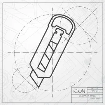 Vector knife icon Stock Illustration