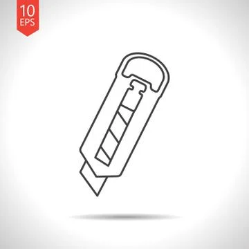 Vector knife icon Stock Illustration