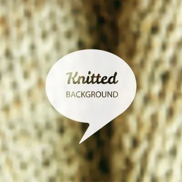 Vector knitted background Stock Illustration