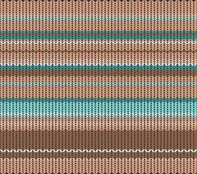 Vector knitted pattern Stock Illustration