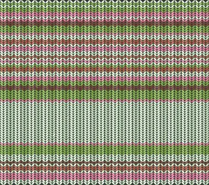 Vector knitted pattern Stock Illustration