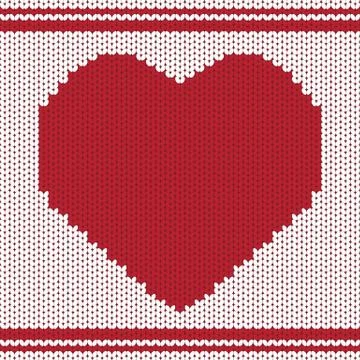 Vector knitting background Stock Illustration