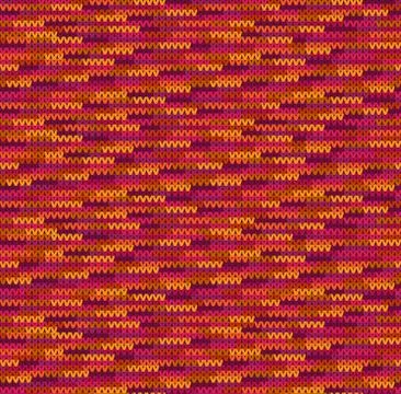 Vector knitting seamless background: geometric pattern Stock Illustration