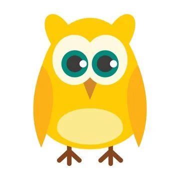 Vector knowledge owl in flat style Stock Illustration