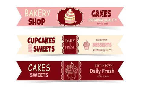 Vector Label and Coupon bakery Stock Illustration