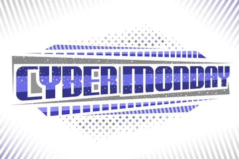 Vector label for Cyber Monday Stock Illustration