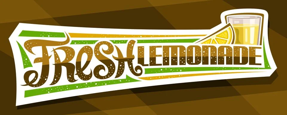 Vector label for Fresh Lemonade Stock Illustration