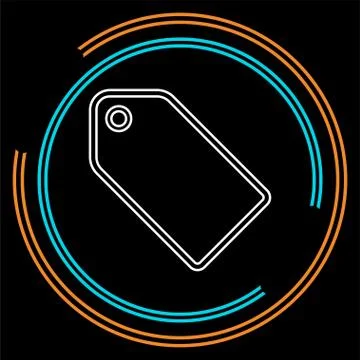 Vector label tag symbol. discount element Stock Illustration