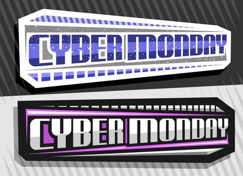 Vector labels for Cyber Monday Stock Illustration