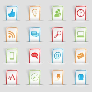 Vector labels icons. Stock Illustration