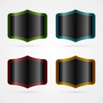 Vector labels set Stock Illustration