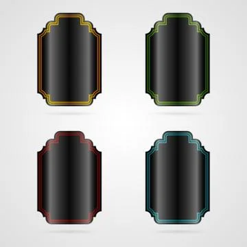 Vector labels set Stock Illustration