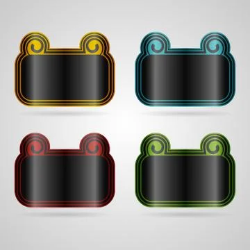 Vector labels set Stock Illustration