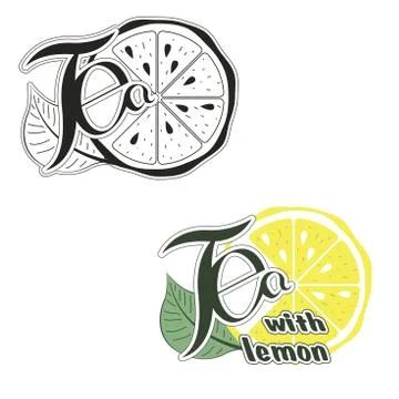 Vector labels on the theme of tea Stock Illustration