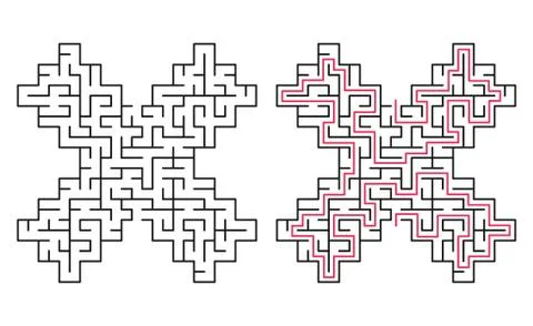 Vector labyrinth 84. Stock Illustration