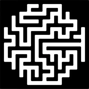 Vector labyrinth. Maze game illustration Illustrazione stock