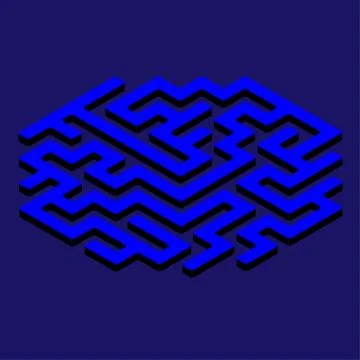 Vector labyrinth. Maze game illustration Stockillustratie